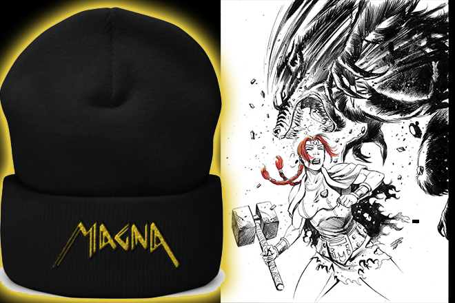 BeyondTimeInc's tweet photo. MAGNA: THE LAST PANTHEON Vol. 1 GN campaign is in fulfillment mode! Get the 75-page graphic novel, an awesome beanie or 1 of the remaining commissions from the super @Rod_Luper!
#promotingcomics #indiecomics #comics #makingcomics #art #indie #nerdtastic
https://t.co/q6npIZXu4x https://t.co/ocUhS8IamK