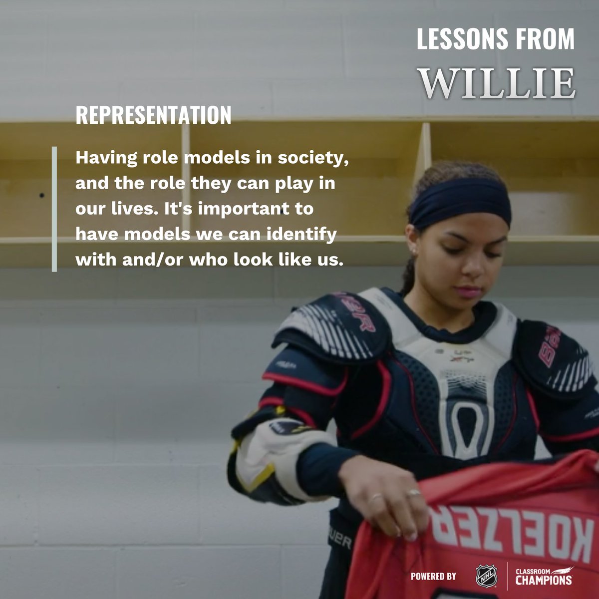 ClassroomChamps's tweet photo. Finding role models who look like you is critical to visualizing your future. #Representation matters.
Fine more #LessonsFromWillie, the first black player in the @NHL at https://t.co/1MXA388KgF. Download the #free educator's guides. https://t.co/w08e2Gmtxj