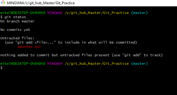 AngeloD91165733's tweet photo. #git #gitbash #git_status https://t.co/woIISwem3B