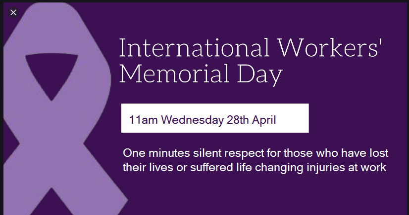 BoltonTUC1's tweet photo. Join us as we lay wreaths and hold a minutes silence for those fatally injured or who suffered life changing injury through employers who didn’t care if they went home safely to their families

Bolton town centre

@UNISON_Bolton 
@gmbbolton23 
@boltonhealth
@YasminQureshiMP https://t.co/Z4UUDY4Xur