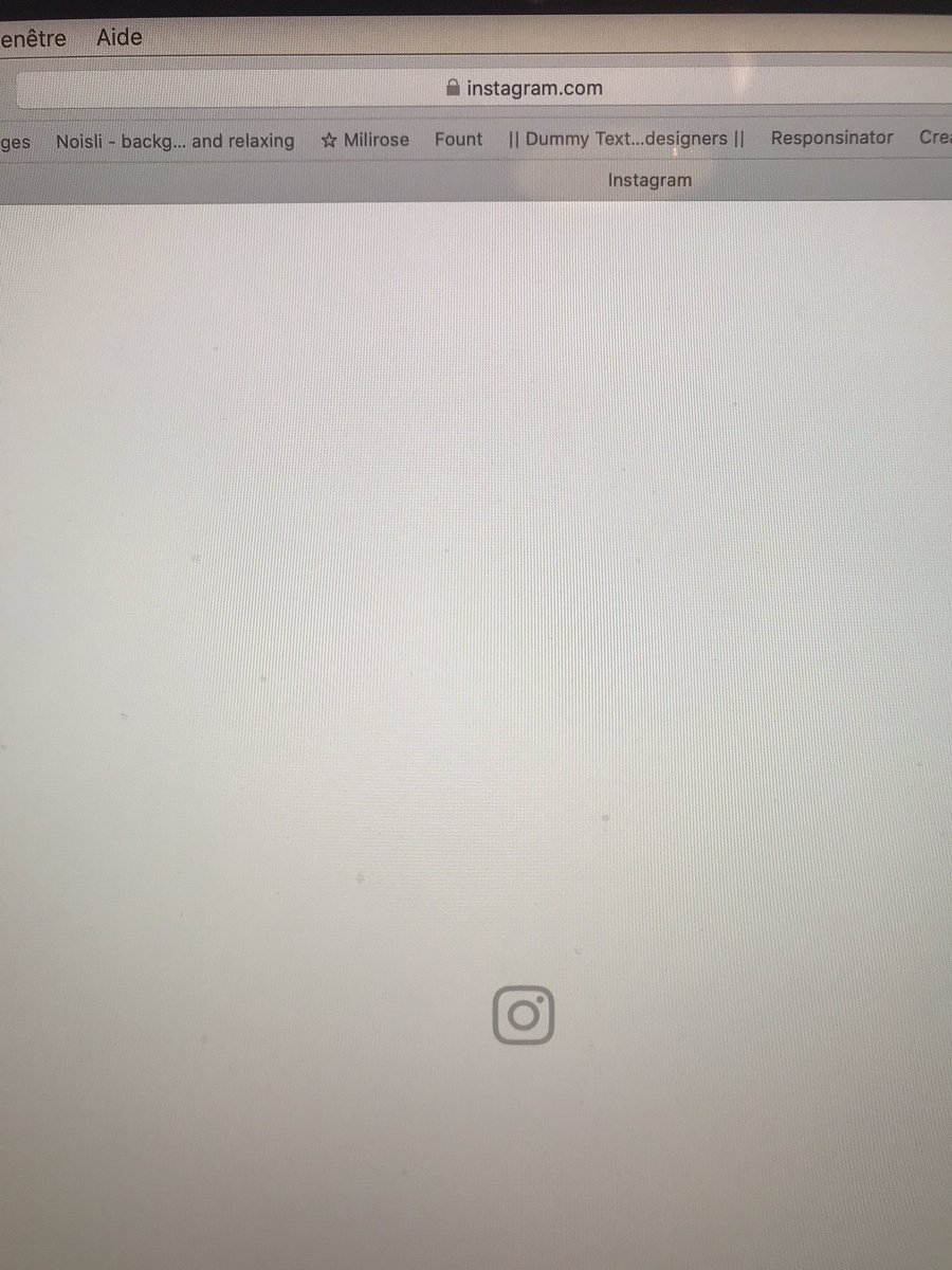 calliframe's tweet photo. On dirait que FB et insta sont 🤕#facebookdown #instagramdown https://t.co/aZCmXSiypK