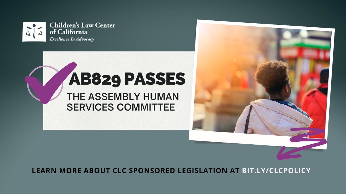 clccal's tweet photo. #AB829 will improve access to legal immigration services for undocumented children and youth in #fostercare. 

The bill now moves to the Assembly Judiciary Committee. https://t.co/3uIqkDNx0W
