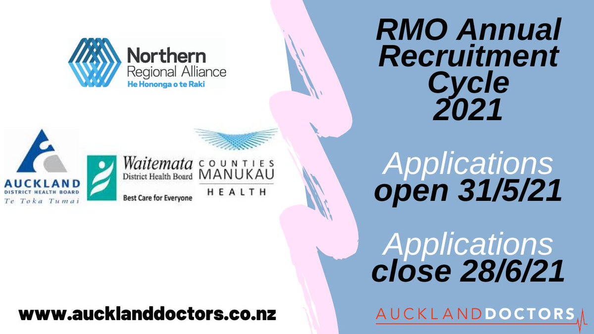 The countdown is on! Come to Auckland. See aucklanddoctors.co.nz vacancies that will be open on 31/5/21.

#fy1 #fy2 #fy3 #nhsdoctor #irishdoctors #irishdoctor #nhsdoctorsareamazing #nhsdoc #medicineintern #doctortraining #residentmedicalofficer #residentmedicaldoctor