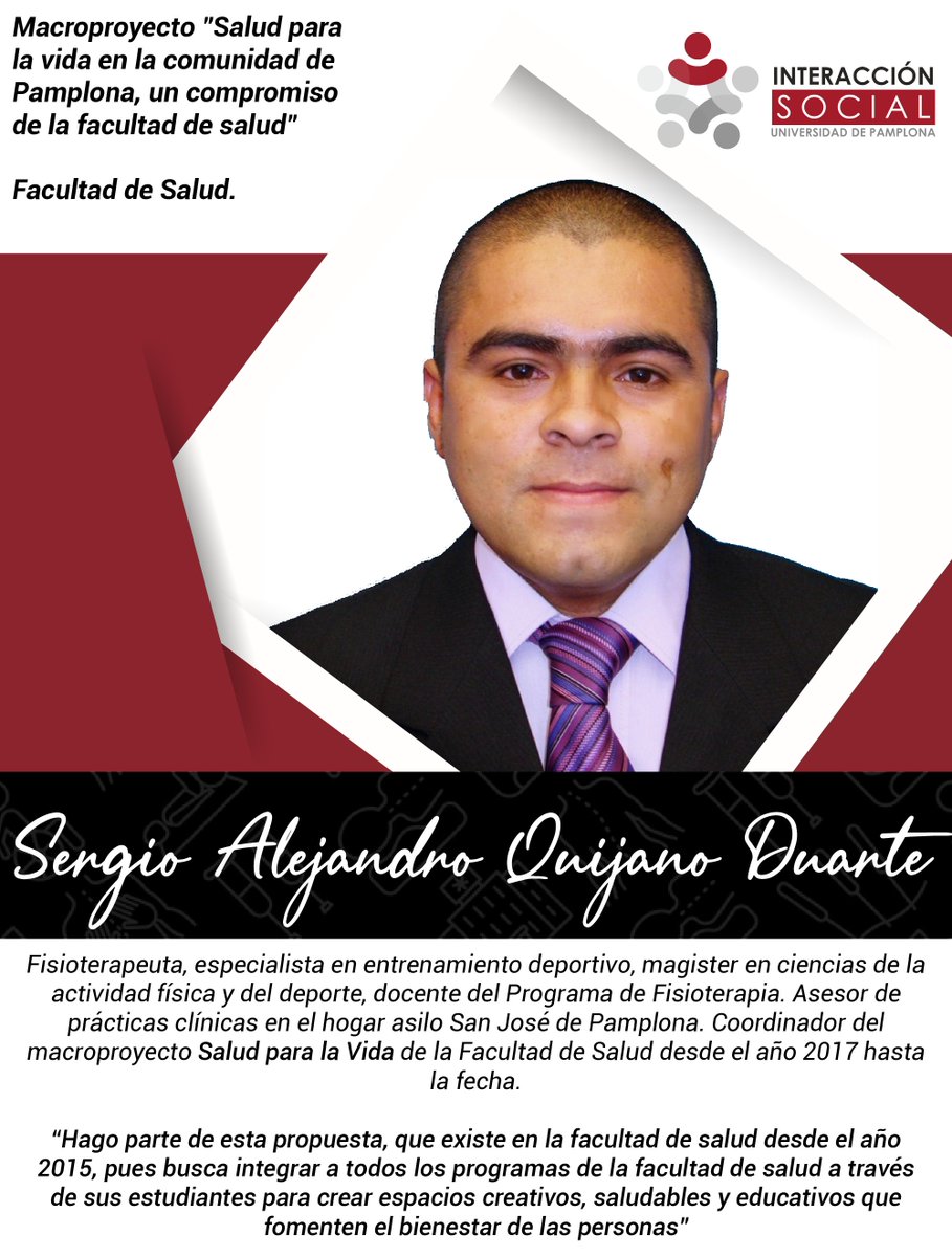 interaccionUP's tweet image. ¡Perfiles destacados! ⭐

Hoy queremos resaltar a aquellos docentes que lideran los diversos #proyectosdeextensión adscritos a la Dirección de Interacción Social. En este caso, dos docentes de la Facultad de Salud desde las áreas de Psicología y Fisioterapia. 

¡Felicidades! 👏