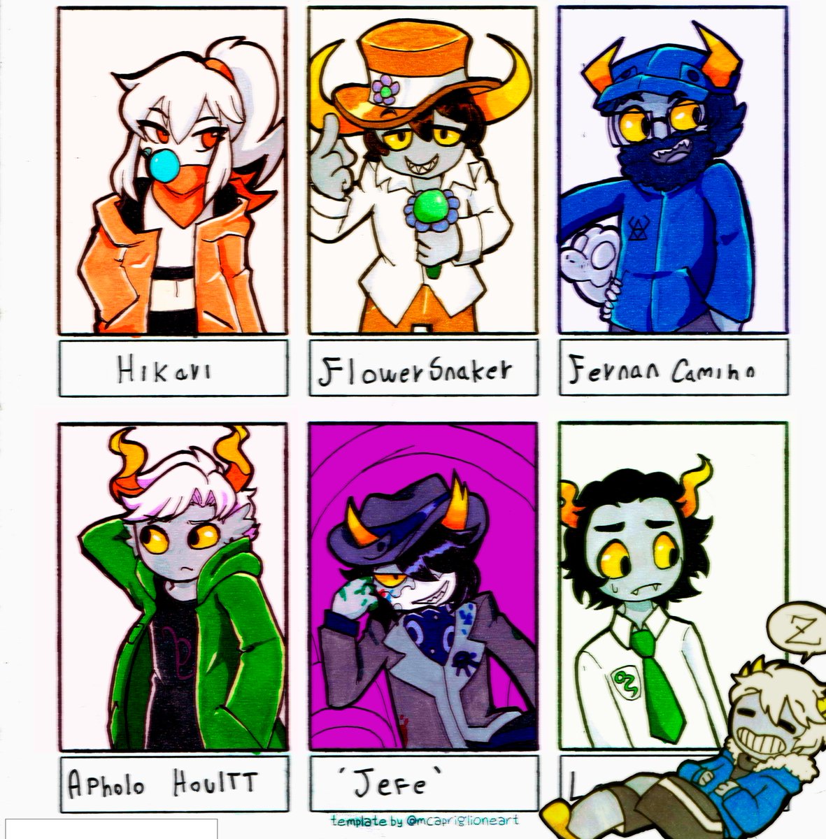 UnKumo_Art's tweet photo. El año pasado hice un  #SixFanarts con personajes pedidos en el discord de Cheatstuck. Así que decidí repetir la misma dinámica c:

#cheatstuck #fantroll https://t.co/QSnSflOS7Y