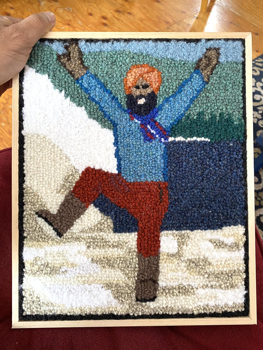 GurdeepPandher's tweet image. Oh my heart! This touched me to the core. Someone from Corner Brook, Newfoundland & Labrador made this amazing rug-hooking art and mailed it to me. I am moved by their craft, time, dedication and love to my dancing. Thank you, Canada, for so much love 🙏🏽❤️🤗