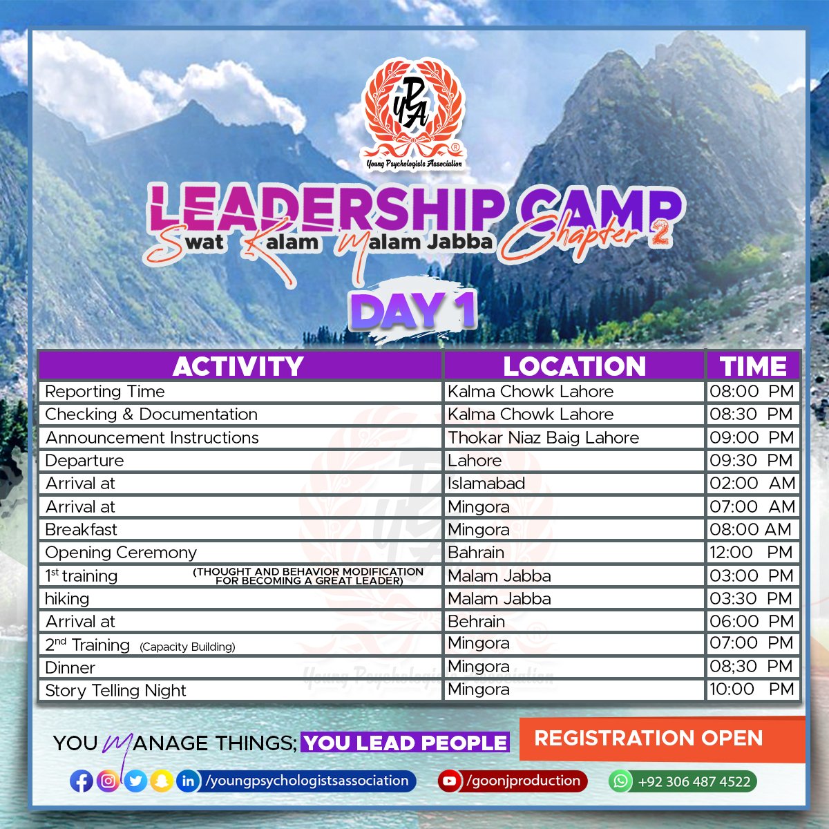 YPA_Global's tweet photo. The Most Awaitng Day Finaly Come
Journey of BURRAQ 21started.
#wilderness
#training
#Burraq
#PYC https://t.co/YFz4ouJfPK