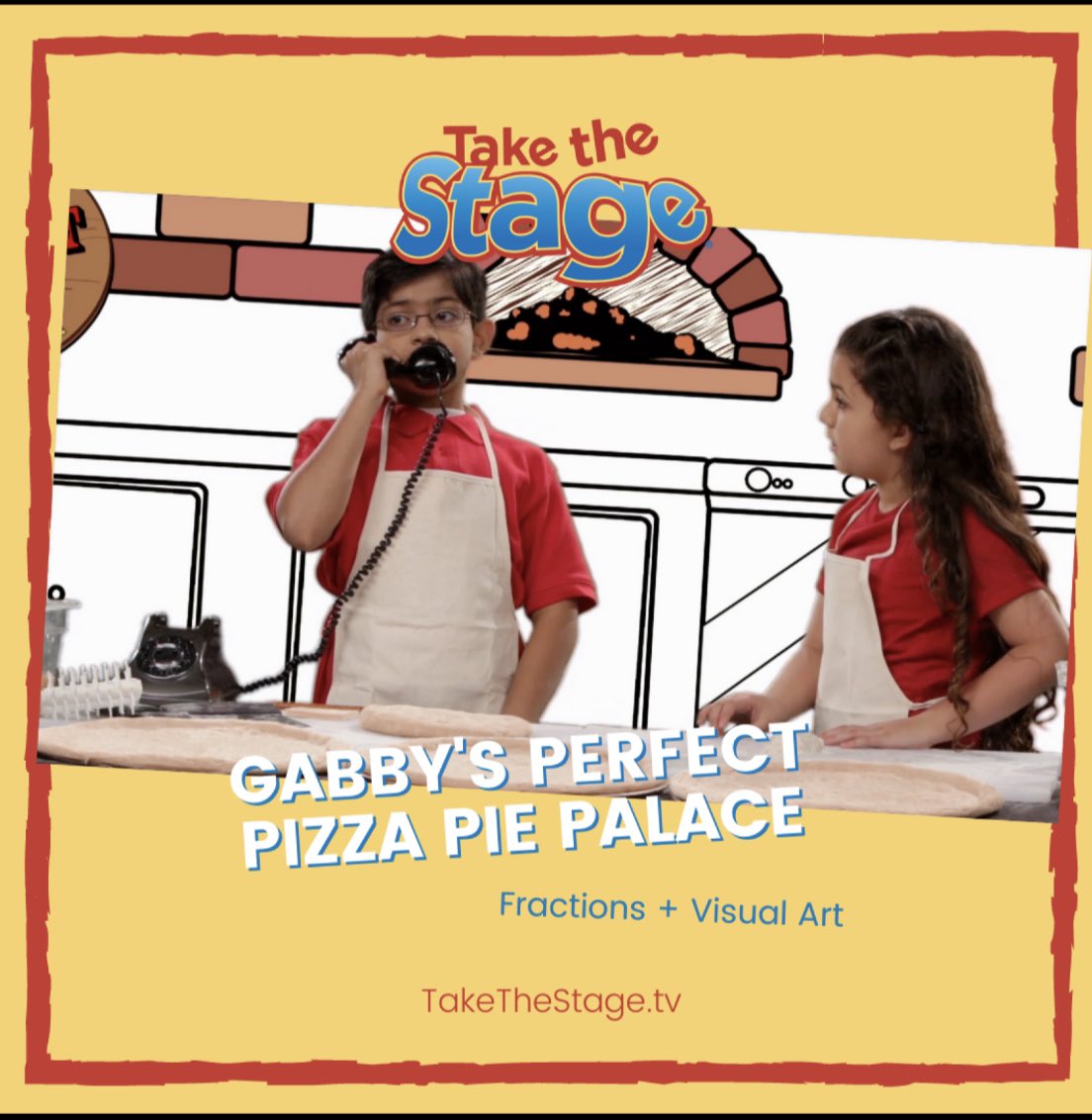 TaketheStageTV's tweet photo. Who says math can’t be exciting? Gabby’s Perfect Pizza Pie Palace is a fun, interactive way for kids to learn about fractions by relating it to the real world and drawing their own pizzas!

#TakeTheStage #KidsEducation 
#ForParents #English #Spanish #DistanceLearning #math https://t.co/CtbZvrbPIn