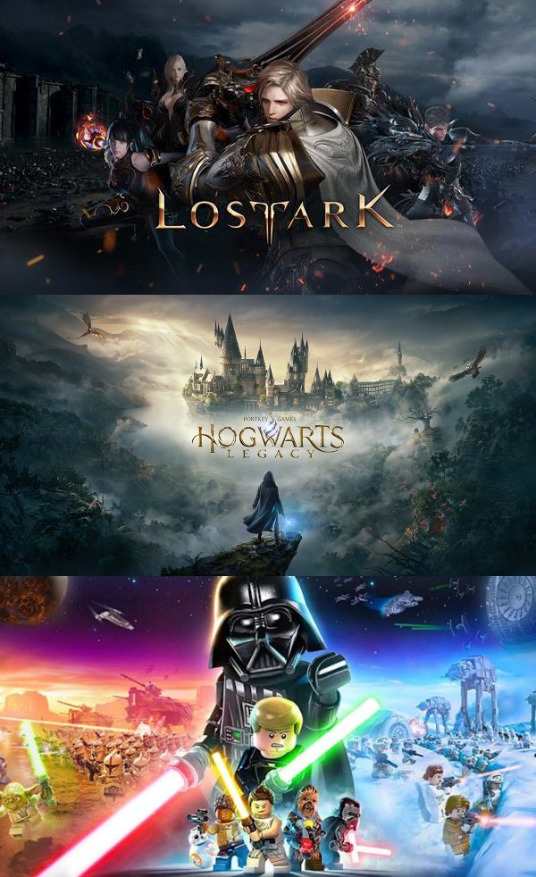 PotatoGamer100's tweet photo. Top 3 games I'm looking forward to.

1️⃣ #LOSTARK
2️⃣ #HogwartsLegacy
3️⃣ #SkywalkerSaga https://t.co/nCjhvzqRqa