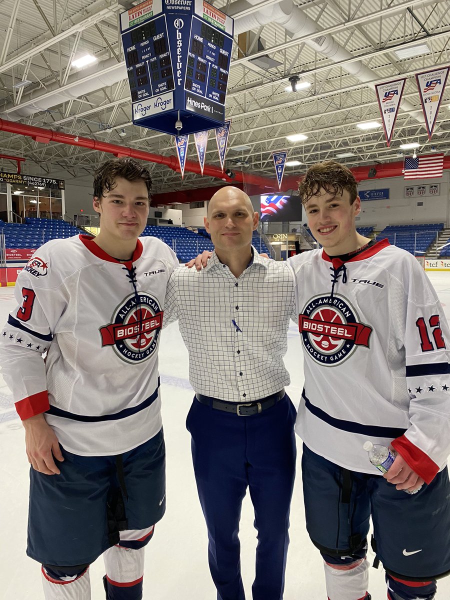 pp_lamoureux's tweet photo. Proud of the effort and class displayed by @tristanbroz &amp; @jpeart24 - Both young men represented the @FargoForce with pride at the @BioSteelSports @usahockey Prospects Game! https://t.co/aKstiJ4yZY