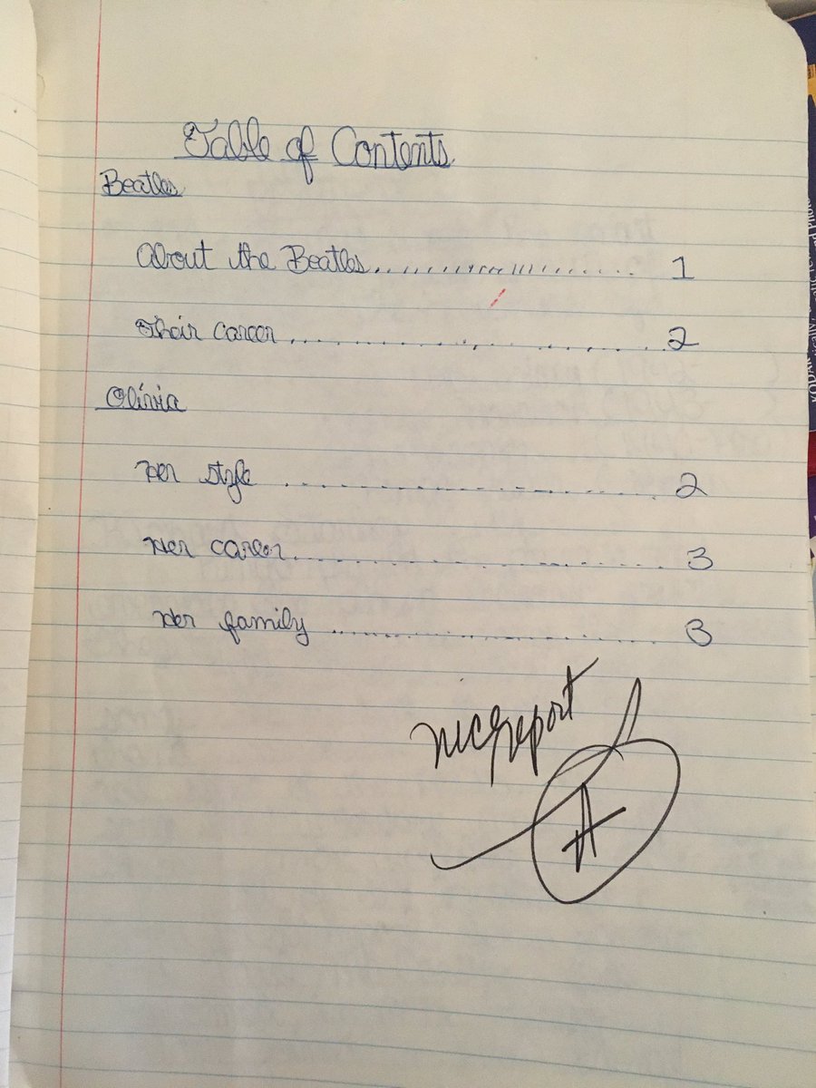 5horizns's tweet photo. This is ✨very✨ important:
When I was in 6th grade I wrote a very important essay on #TheBeatles AND #OliviaNewtonJohn.
My mom kept it for me.🌈
(In 1981, my in-depth research was from our Encyclopedia Brittanica set, and from album liner notes)
#NiceReport https://t.co/D3WwYIJ1rh