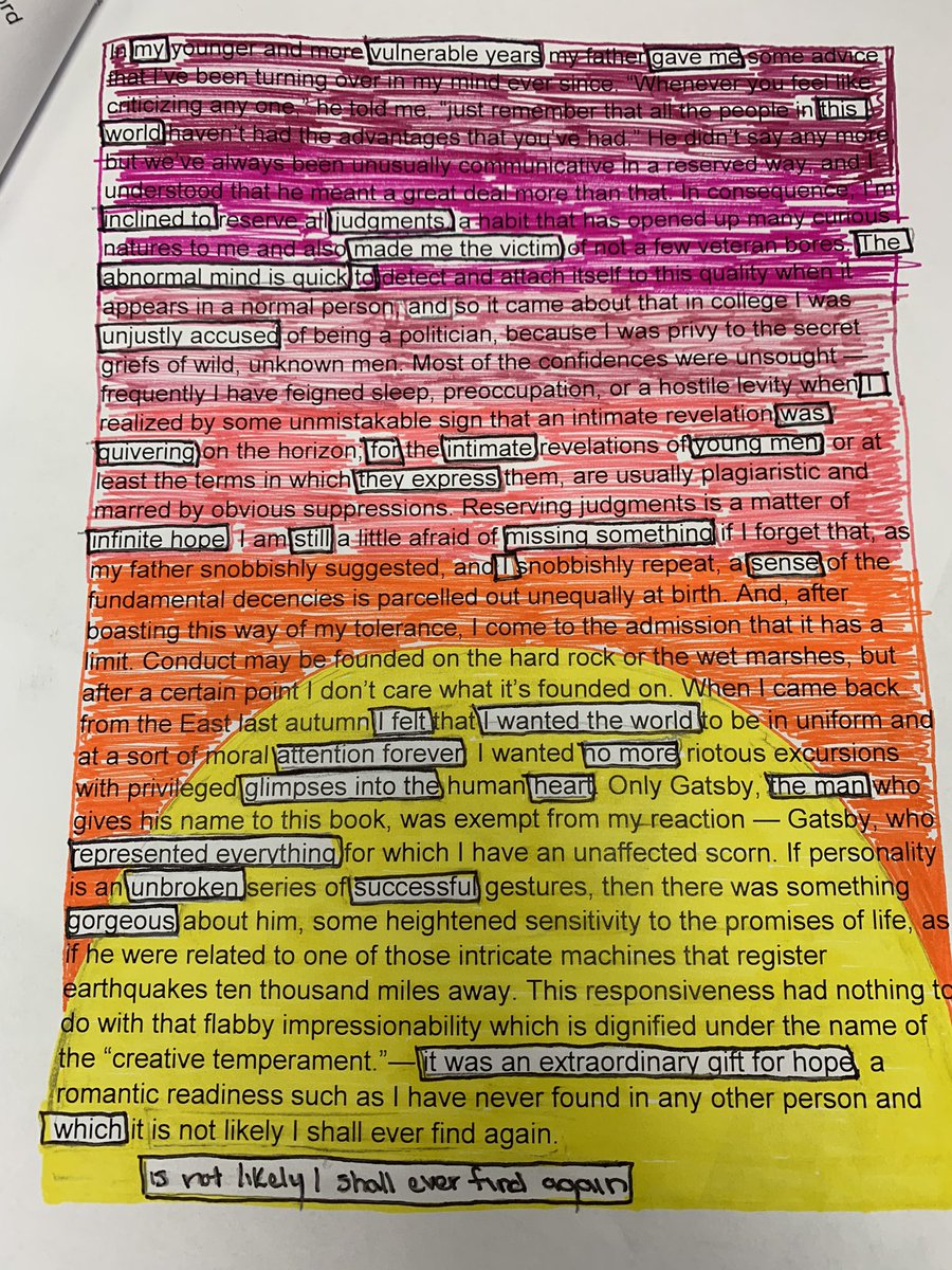 EmilyWilsonMCPS's tweet photo. Today was so much fun! 🥰 I was able to teach figurative language, new YA poetry, and how to find poetry in The Great Gatsby with Mrs. Sullivan’s classes. ❤️📚❤️ #BlackOutPoetry #NationalPoetryMonth #NationalLibraryWeek #SchoolLibraryMonth #WPHSlibrary https://t.co/075wIWEQoq