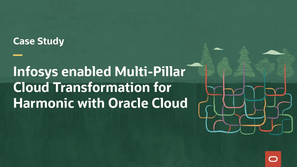 OracleCloud's tweet image. How do you deliver a multi-country, multi-pillar #cloud transformation under 10 months? 

Learn about @HarmonicInc&apos;s journey, powered by @Infosys and our #cloud: social.ora.cl/6017HIjOt