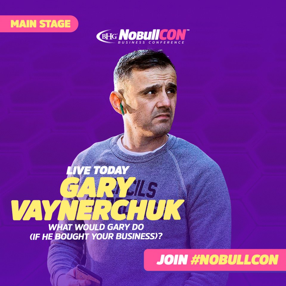 nobullx's tweet photo. Are you pumped? So are we!!! ๐
๐ฅ Now bringing the fire on the Main Stage: the amazing @garyvee!
๐ฅ #NOBULLCON is coming to an end... But don't forget to sign up on our website for Live Q&A's happening next week.
Leggo! ๐ค https://t.co/B0nfKzTHh3