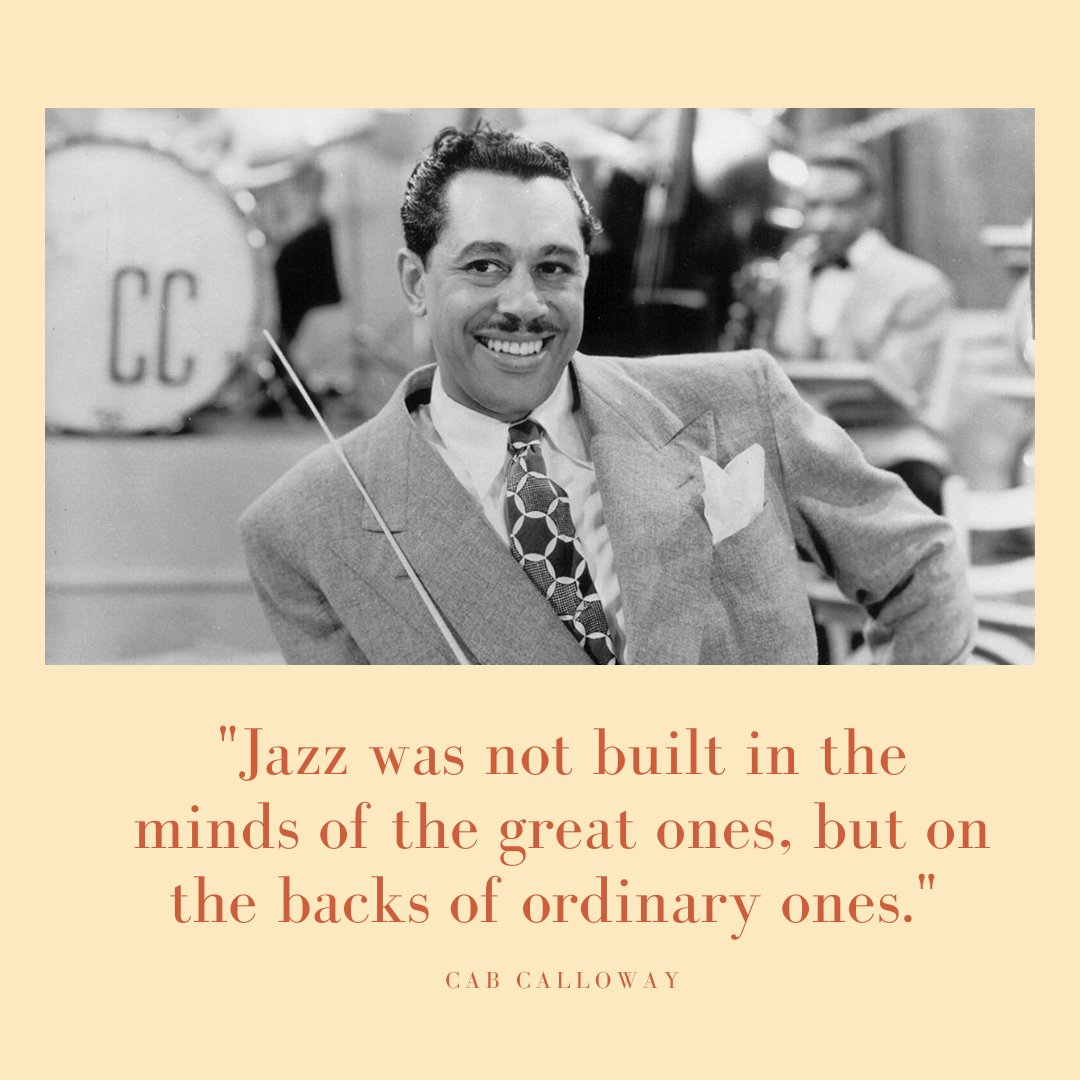 SavageTicket's tweet photo. Thursday wisdom, courtesy of the great Cab Calloway https://t.co/RmFsi6OOWE