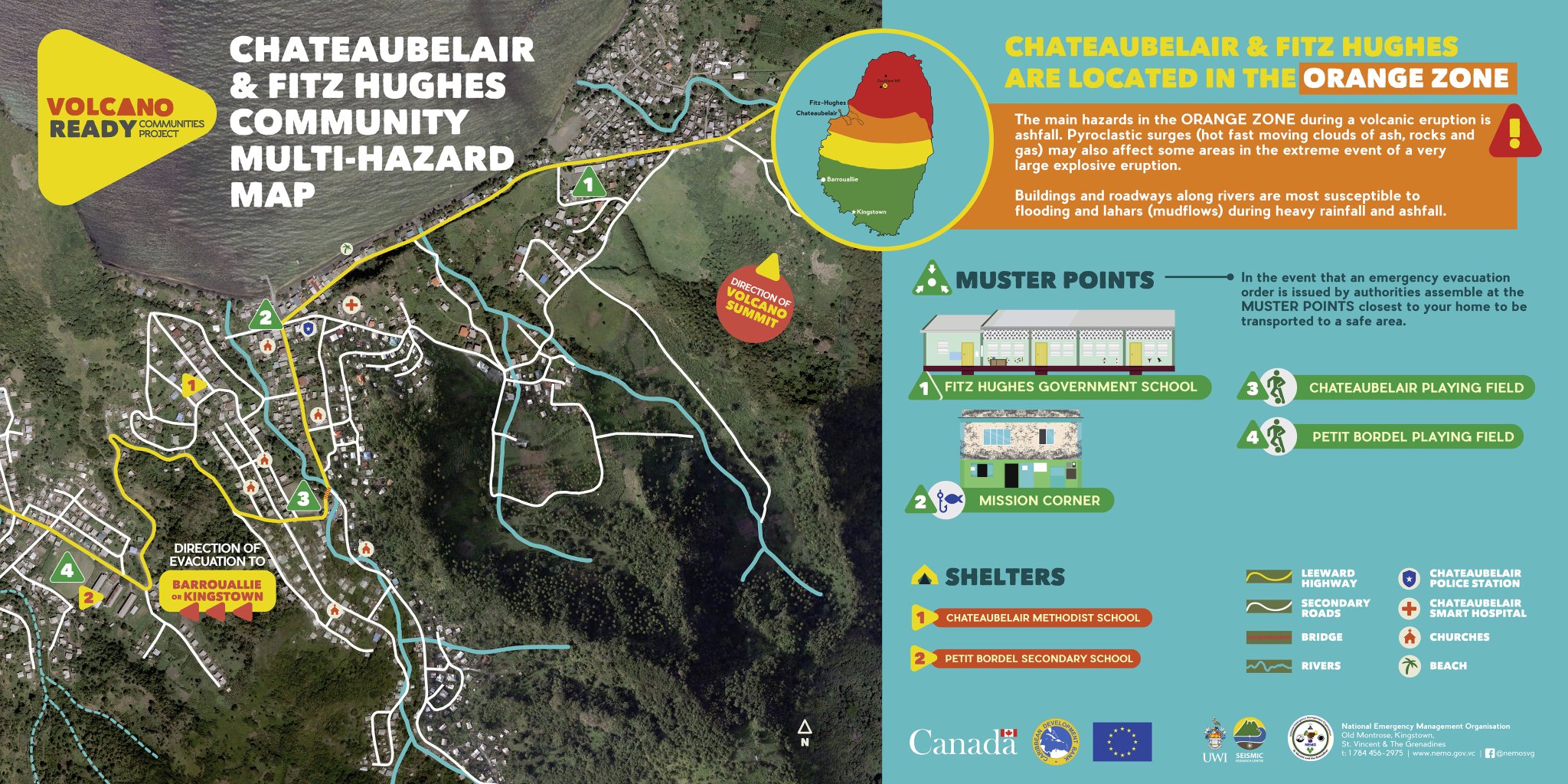 Volcano In St Vincent Map Uwiseismic Research On Twitter: "As The Pm Of St. Vincent And The  Grenadines Has Ordered An Evacuation For The Communities In The Red Zone,  We Share These Maps Produced Under The Volcano
