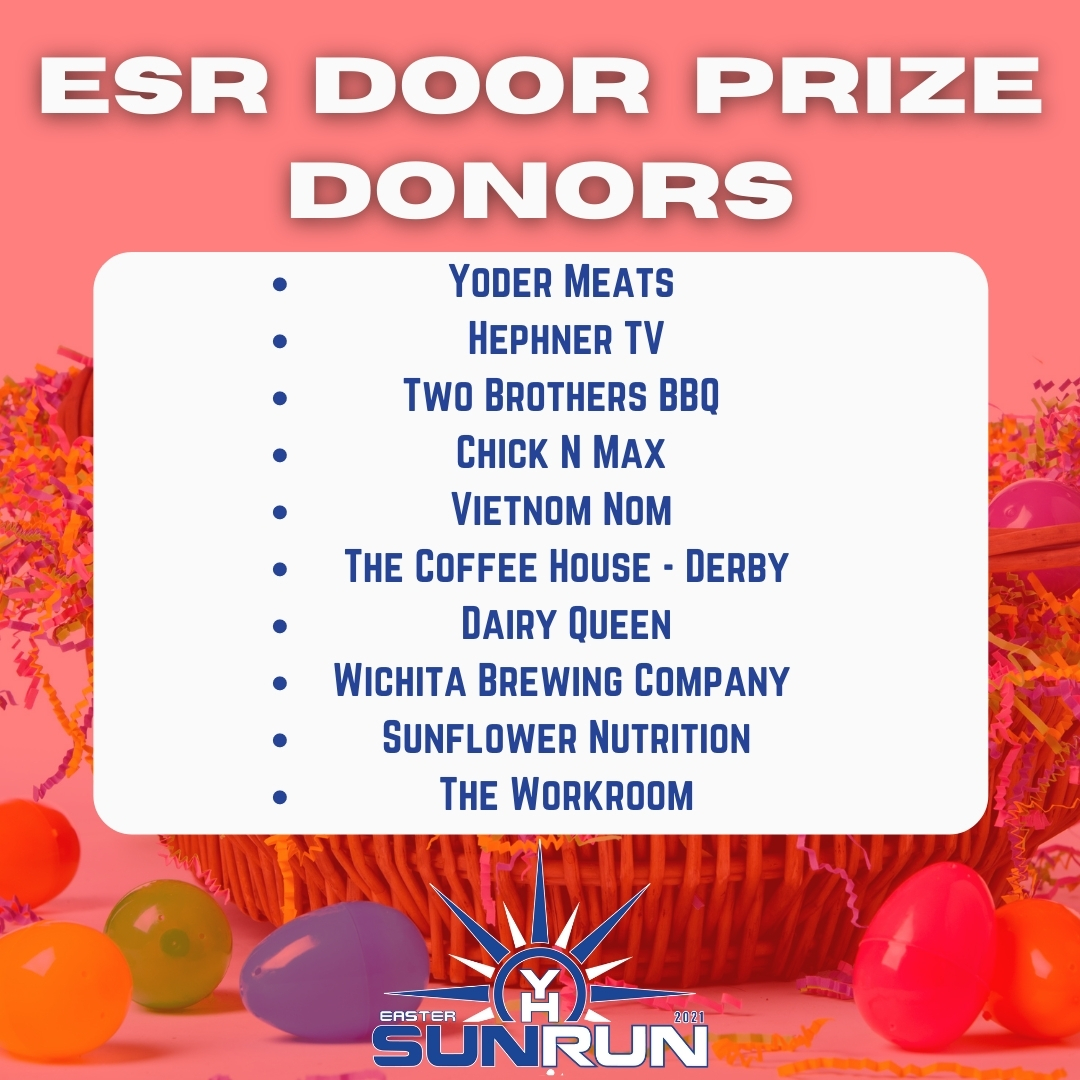 Thank you to the generous providers who donated gifts for this Year's Easter Sun Run door prizes!