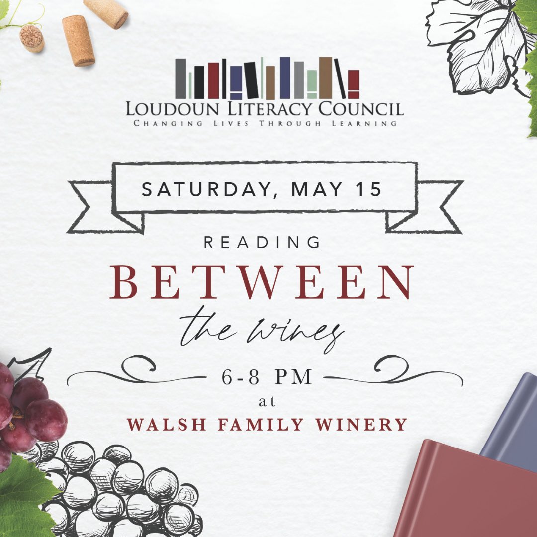 Join Loudoun Literacy Council at our Reading Between the Wines event!

Enjoy a fun and relaxing spring evening at the beautiful <a href="/walshfamilywine/">walshfamilywine</a> as you learn about Loudoun Literacy Council and our programs. RSVP to this free event!

eventbrite.com/e/loudoun-lite…