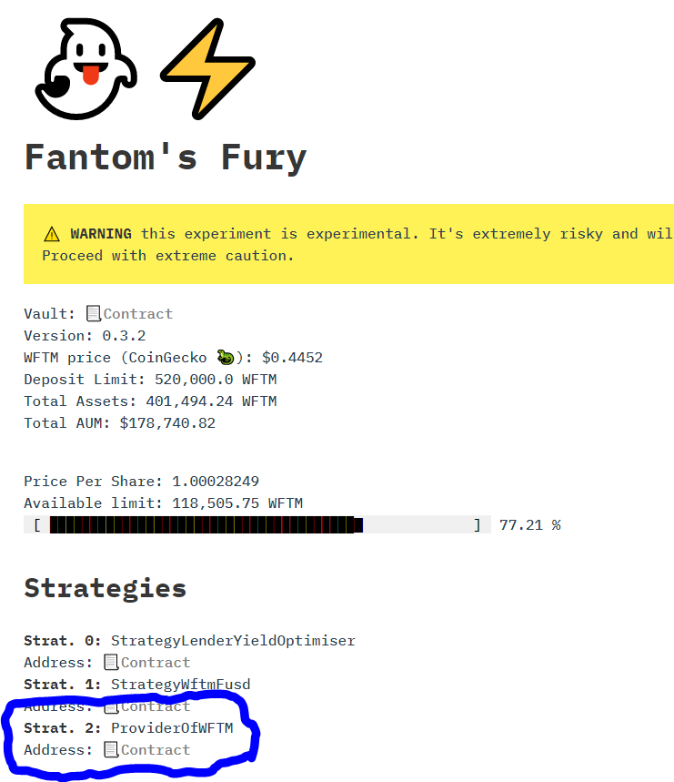 5. The best yield farm on  http://popsicle.finance  is ICE/FTM liquidity pool right now.And we have  $ICE on one vault.And we have  $FTM on the other vault. Hmmmm.Yes you guessed it right. He linked the both vaults in the last strategy!