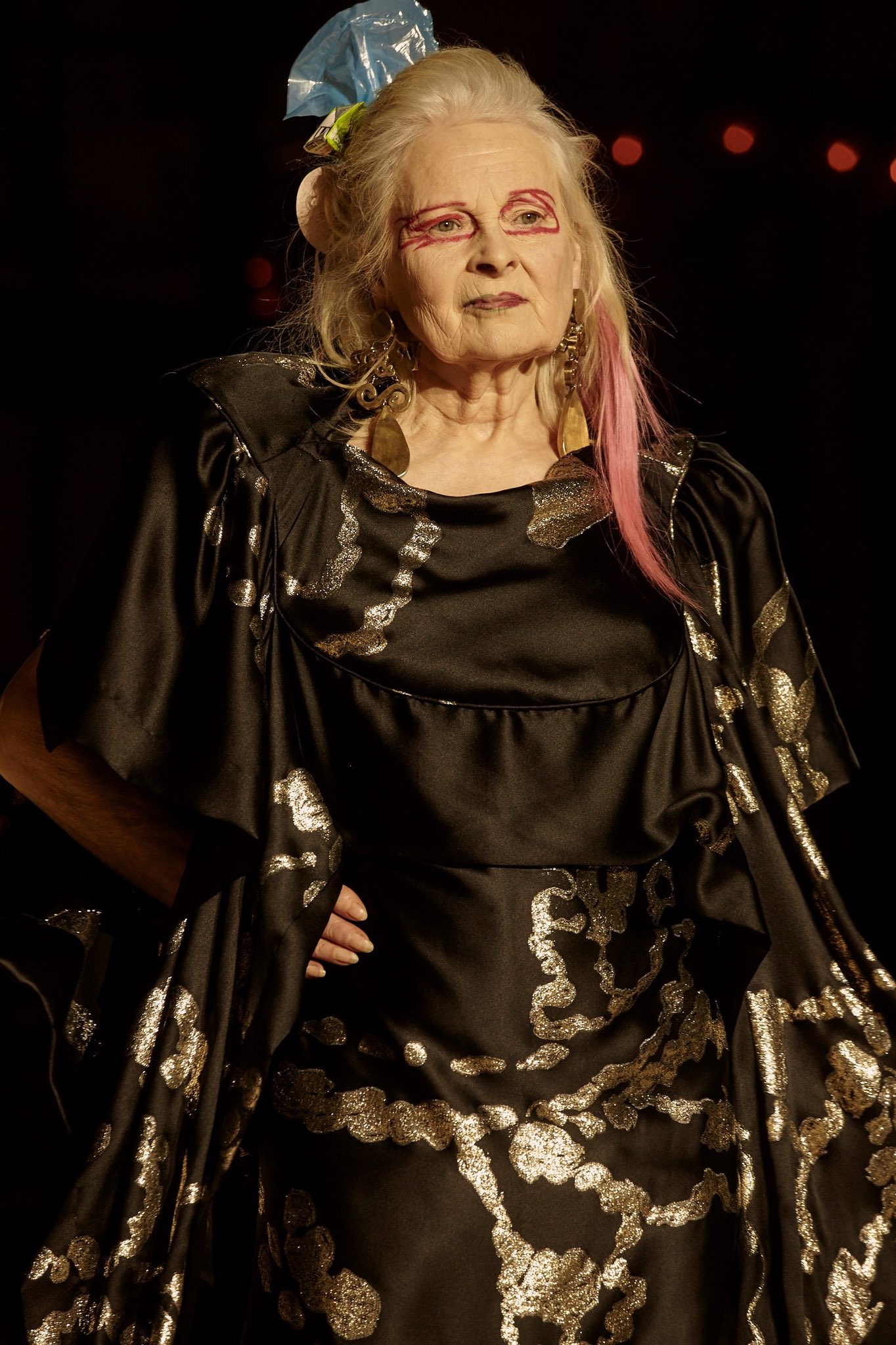 Vivienne westwood walking in her own shows, happy birthday to this icon 