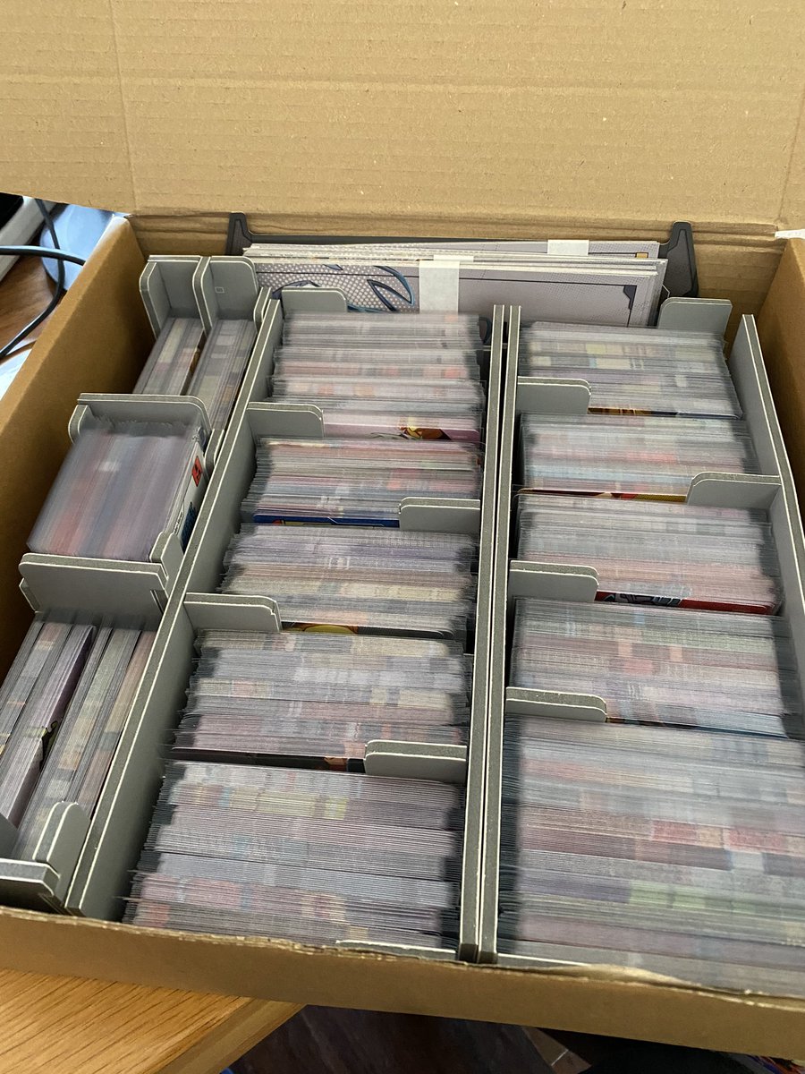 CharlieBanks88's tweet photo. Day 462 of #hobbystreak on a late shift at work tonight so hobby time is at a minimum today - managed to sleeve the rest of the cards for Marvel United though... #hobbystreak #somanycards https://t.co/TfG3Ci73ax