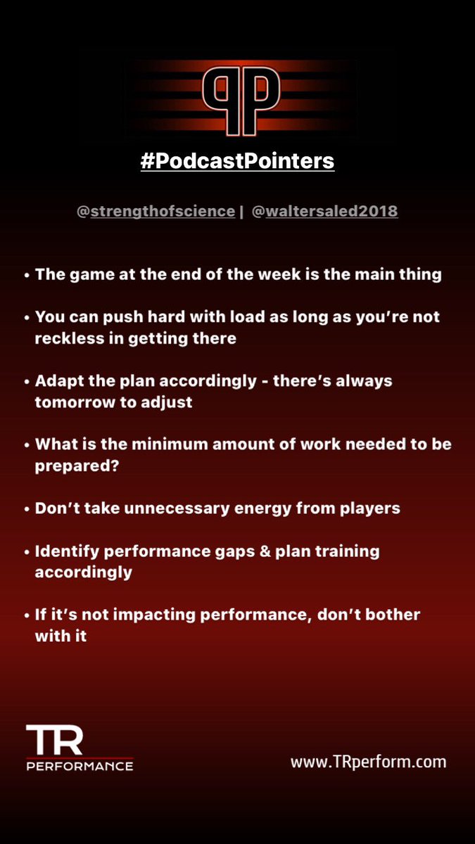 TRperform's tweet photo. 🎙 #PodcastPointers

@aledwalters joins @strengthofsci to discuss his S&amp;C philosophy, structuring a World Cup winning program &amp; training for performance https://t.co/X5ltOsyp3B