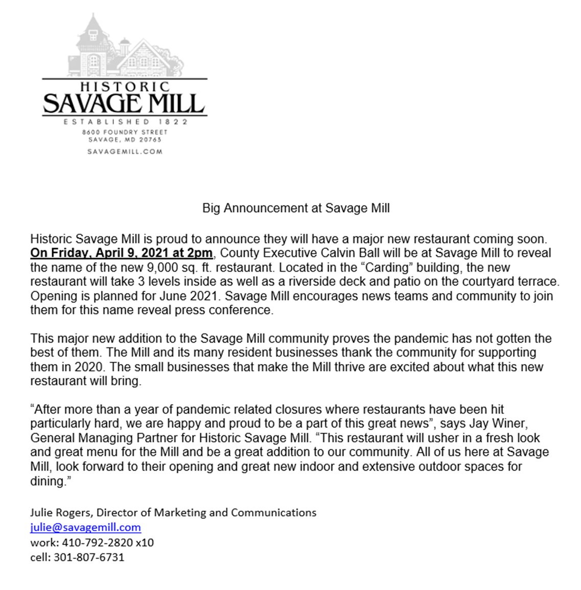 AJP is pleased to have brought this restaurant to the landlord. Join us tomorrow for the reveal! If AJP can assist you in commercial needs, please contact us.
