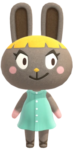 bonbon - she's one of the villagers i didn't like until this game. i just used to be a really picky child with a very refined taste and i don't know why because i think bonbon is VERY cute. we love a queen