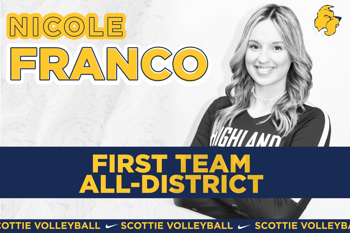 🏐VB | Nicole Franco &amp; Kendra McDonald named First Team All-District! #ScottieNation
