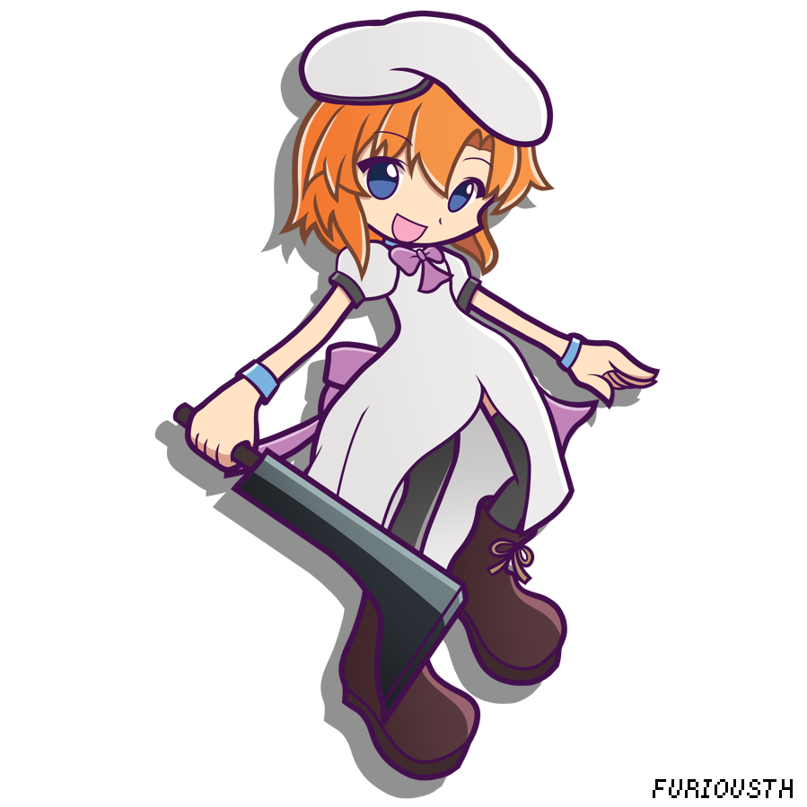 FuriousTH's tweet photo. Puyo Commission for @atikal7: Rena Ryuugu from Higurashi!

#PuyoPuyo x #higurashi https://t.co/eWfwECi6LR