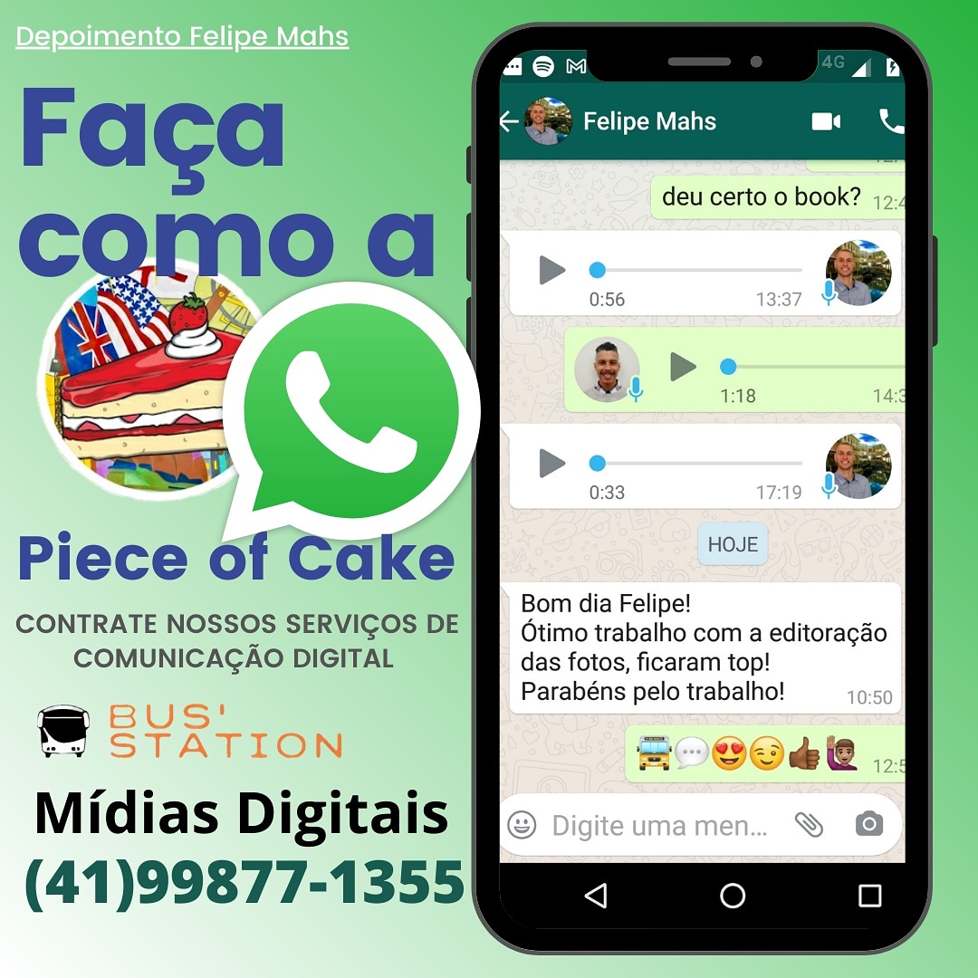 CuritibaBus's tweet photo. 🚍💬💚📑🍰💚📲😍
O Feedback que adoramos receber! 
MUITO OBRIGADO ao nosso cliente @fmaahs fundador da @tasaverenglishtips Escola de Inglês.
Faça como ele e contrato nosso PACOTE Mídia Digital!
Valores acessíveis
Whatsapp (41)99877-1355
.
.
.
#busstationcuritiba #busstation #bus https://t.co/RpBfDlBeXt
