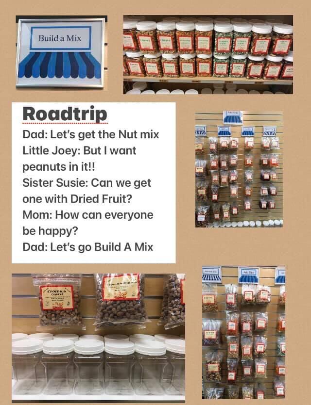 Great_Nuts's tweet photo. It is FINALLY here!!! Our “Build A Mix” section is ready. Don’t settle for someone else’s choices. Get your mixes directly from the roaster. Start with a base, pick your add-ins, we can help you mix it and we even have empty resealable jars to put it in. Available only in-store. https://t.co/F7EZYNSvrM