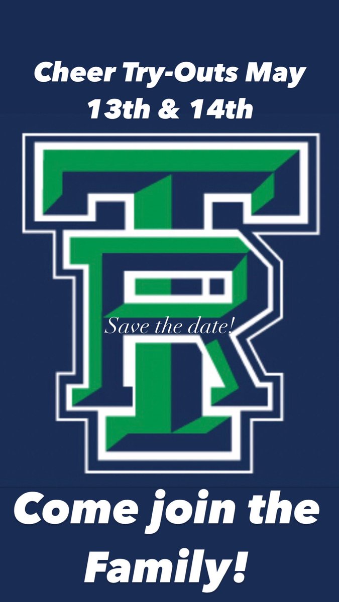 Calling all boys and girls...come join the TR Cheer Family! Registration links are below....                                 Link for Tryout Clinic on May 6:
trgrizzlies.sportngin.com/register/form/…

Link for Tryouts:
trgrizzlies.sportngin.com/register/form/…