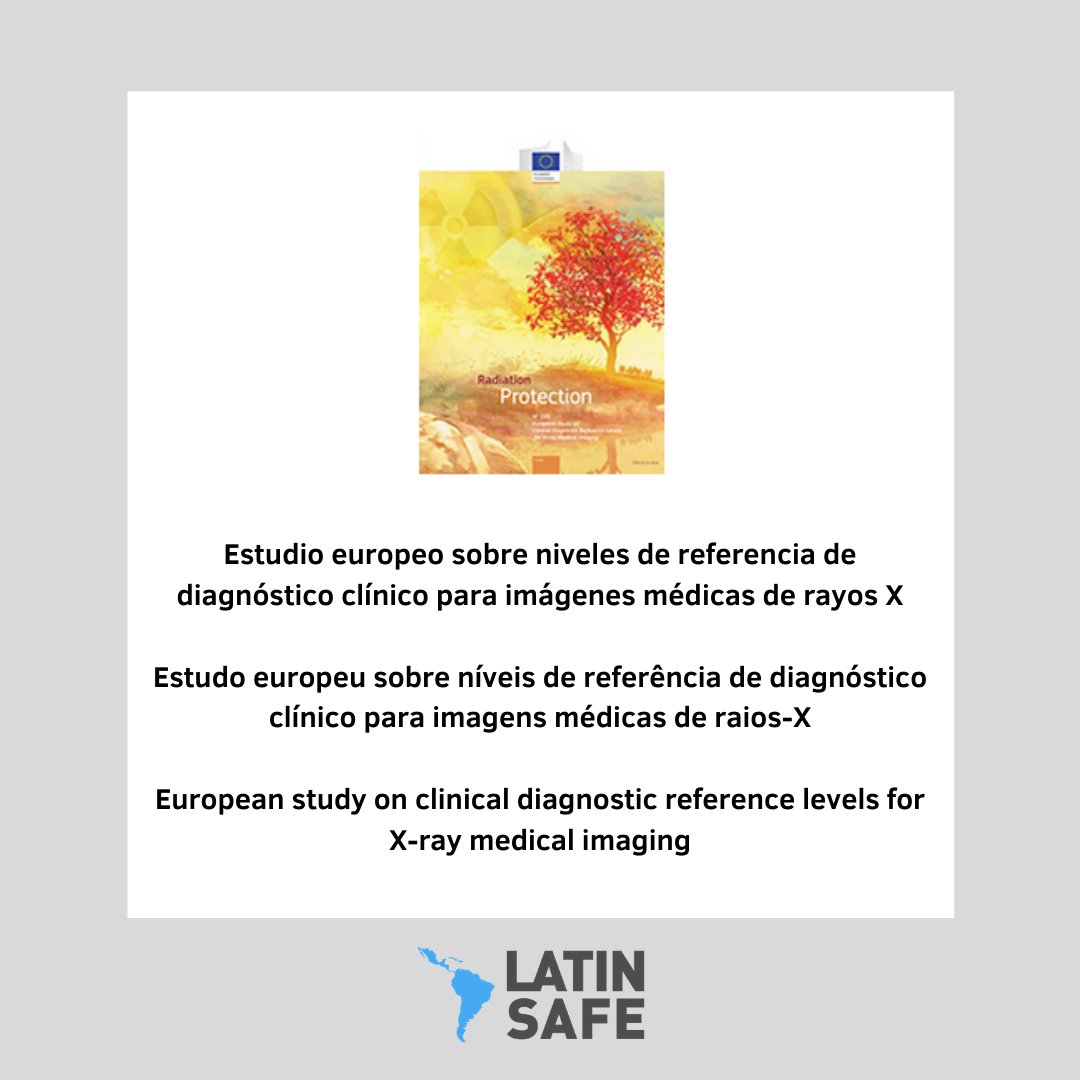 LatinSafe's tweet photo. Última publicación de la Comisión Europea, en la Serie de Protección Radiológica. 

Última publicação da Comissão Europeia, na Série de Proteção Radiológica.

European Commission’s latest publication, in the Radiation Protection Series. 

 https://t.co/8dqnF6nmeF
#LatinSafe https://t.co/KstAOAoP7A
