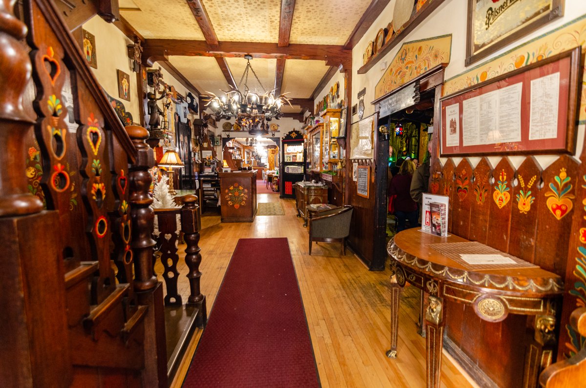 The interior of the bar & restaurant was chock full of tchotchkes and themed decor, taking Bohemian/Czech culture and history as a point of departure, but going off in a number of different directions over the years.