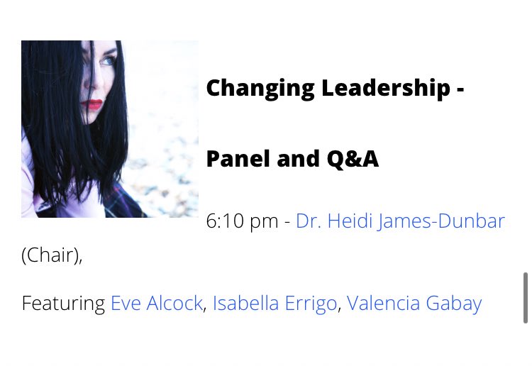 EveAlcock's tweet photo. Buzzing to speak at @FIEstudy_abroad’s Student Global Leadership Conference on Saturday 🥳 

I’ll be delivering a session on women in leadership, and taking part in a panel about the changing face of leadership in today’s society. 

See you there! ✨ https://t.co/iuIWEDuwV4
