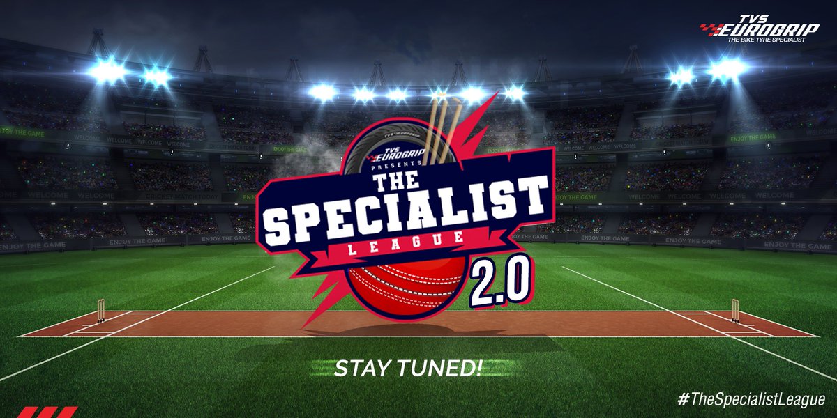 TVSEurogrip's tweet photo. Another year, another season. The Specialist League is back! Get ready for a great deal of awe-struck moments to spins and turns. 
We're ready, are you?
#TheSpecialistLeague #TVSEurogrip #TheBikeTyreSpecialist #ipl2021 https://t.co/bwLcVVQRQX
