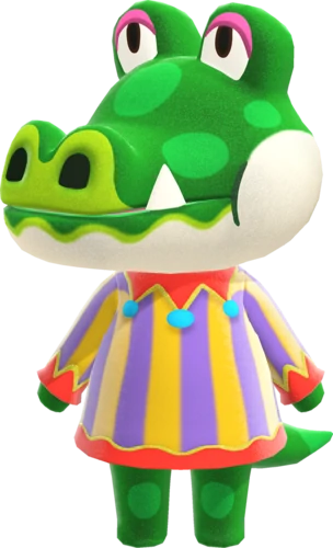 boots - i did not know about boots until i got his amiibo in new leaf and honestly he's rly adorable. i love the lil clown/jester babies tho ik a lot of people don't. also he has the same name as the outdoor cat i feed which makes him even better. a good croc