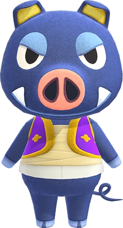 boris - i do not like boris i am in fact scared of him and im pretty sure i have his amiibo. he has a cool design and i think he's a neat villager however i feel like if he lived on my island i would avoid his house. also bc his name is boris