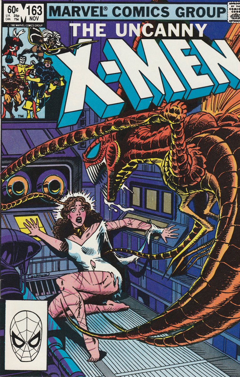 TheBackCover1's tweet photo. X-Men 163 November 1982. Published by @Marvel Comics. #Marvel #MCU #XMen #mutants #comics #comicbooks https://t.co/6z8N2xwp1w
