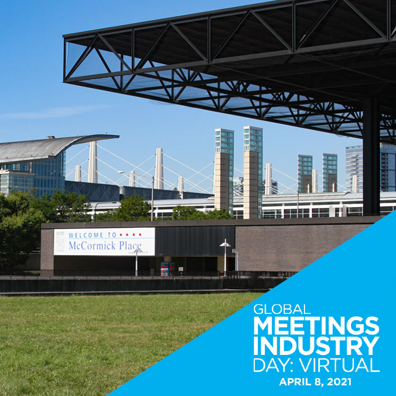 McCormick_Place's tweet photo. Today is Global Meetings Industry Day and McCormick Place is honoring the resilience of the meeting industry and celebrating the theme Meet Safe, recognizing the number one priority of all meeting and event hosts, vendors and attendees – health and safety. #GMID2021 https://t.co/56i2NCnZz1