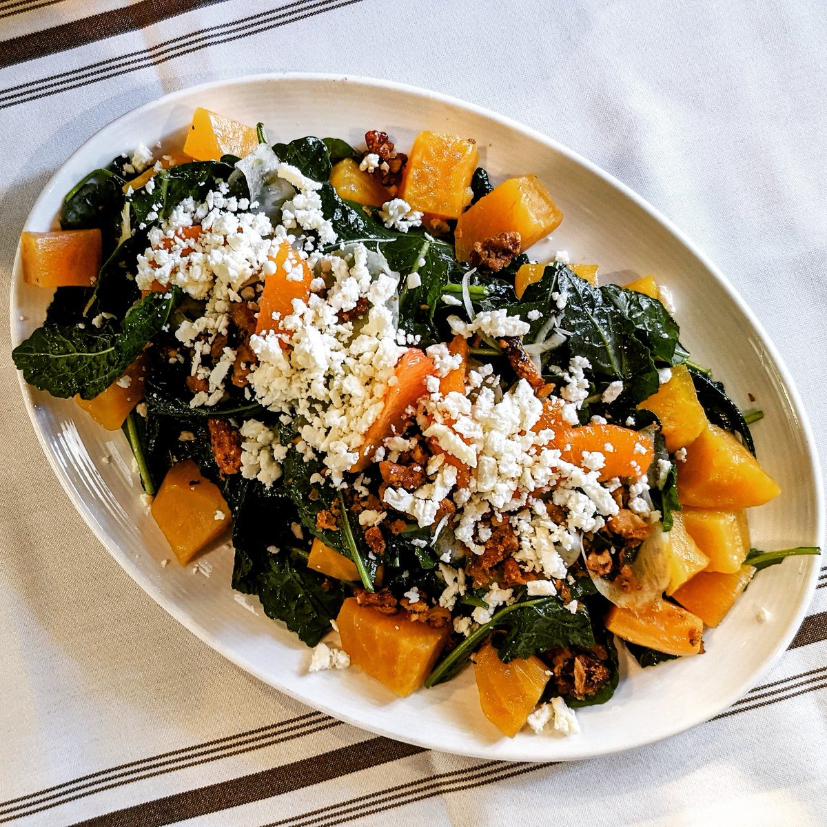 BostoniaPublic's tweet photo. Our Beet &amp; Kale salad is so refreshing on such a beautiful day 🌞

Don't forget the Patio is open. Start working on that tan 🥰

#kale #beet #salad #patio https://t.co/wF0zTX9zCS