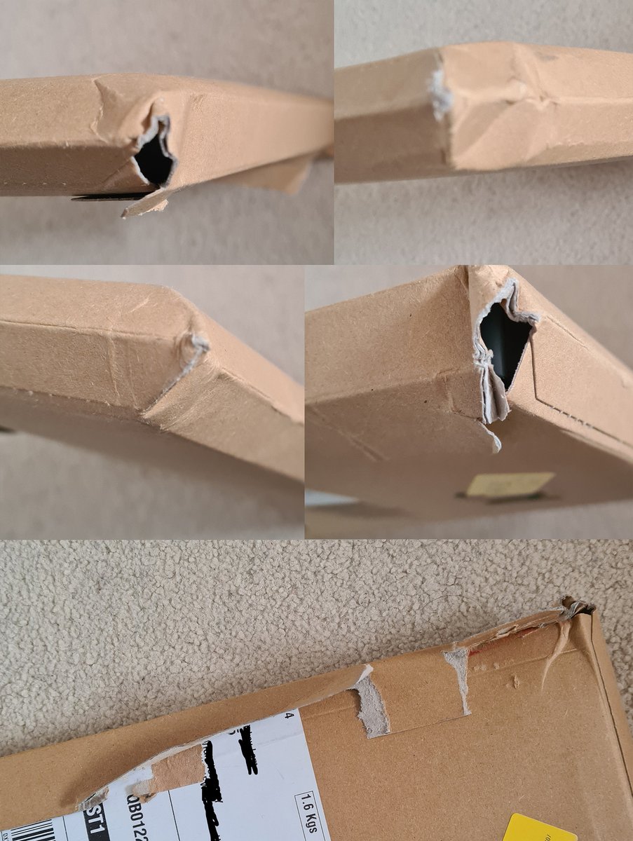 illustratorlam's tweet photo. @AmazonHelp @AmazonUK 1/3. 5th hardcover book delivery since 2nd April: Again, damaged, both packaging and item. This time, the packers put the address label on first, then bizarrely sealed the envelope on the mailing label and stuck the mailer envelope to the spine of the book. https://t.co/VLmMFcjpyW