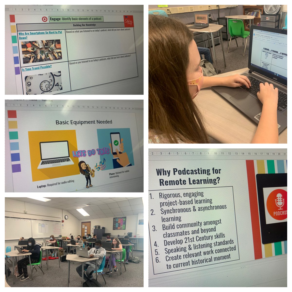 artsygirlmlb's tweet photo. #Podcasting in #MagnetWorldThroughTheArts @EMMMSCougars with @ArcherB1985 Today we find out what #podcasts are all about and how we will create one that will intrigue our audience! #magnetLife first up #WhyAreSmartphonesSoHardToPutDown now it’s time to #iHearithinkiwonder https://t.co/6KnNz1auiz