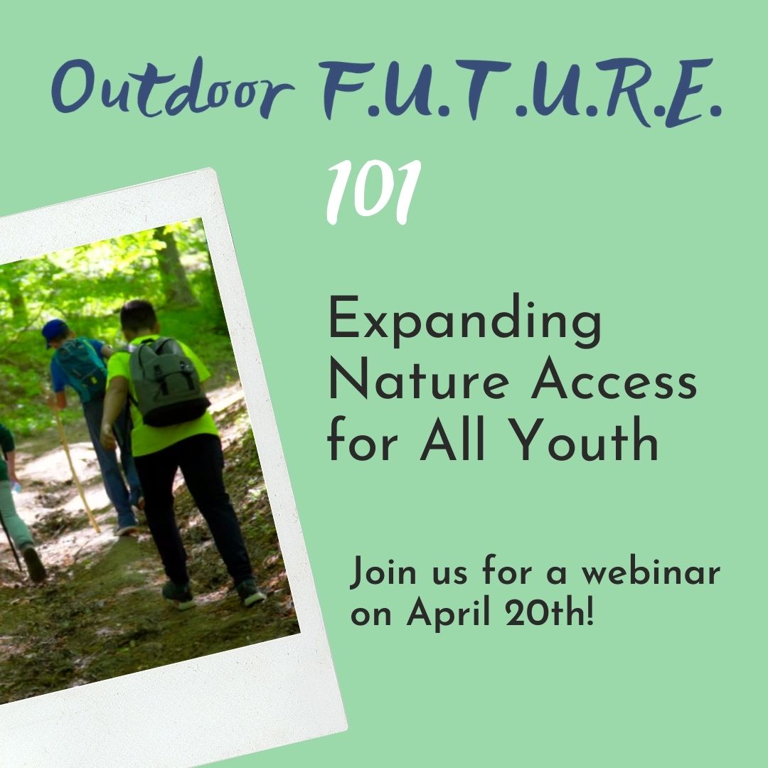 OutdoorFUTURE's tweet photo. Join @OutdoorFUTURE to learn about the purpose, goals, &amp; upcoming activities of the initiative on our first-ever virtual event! Together, we can reimagine outdoor equity for all youth &amp; communities.

WHEN:
Tuesday, April 20th, 12pm MT/2pm ET

REGISTER:
https://t.co/p12gMxgfnf https://t.co/ZehpmmWOB3