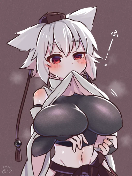 暑がり椛ちゃん 