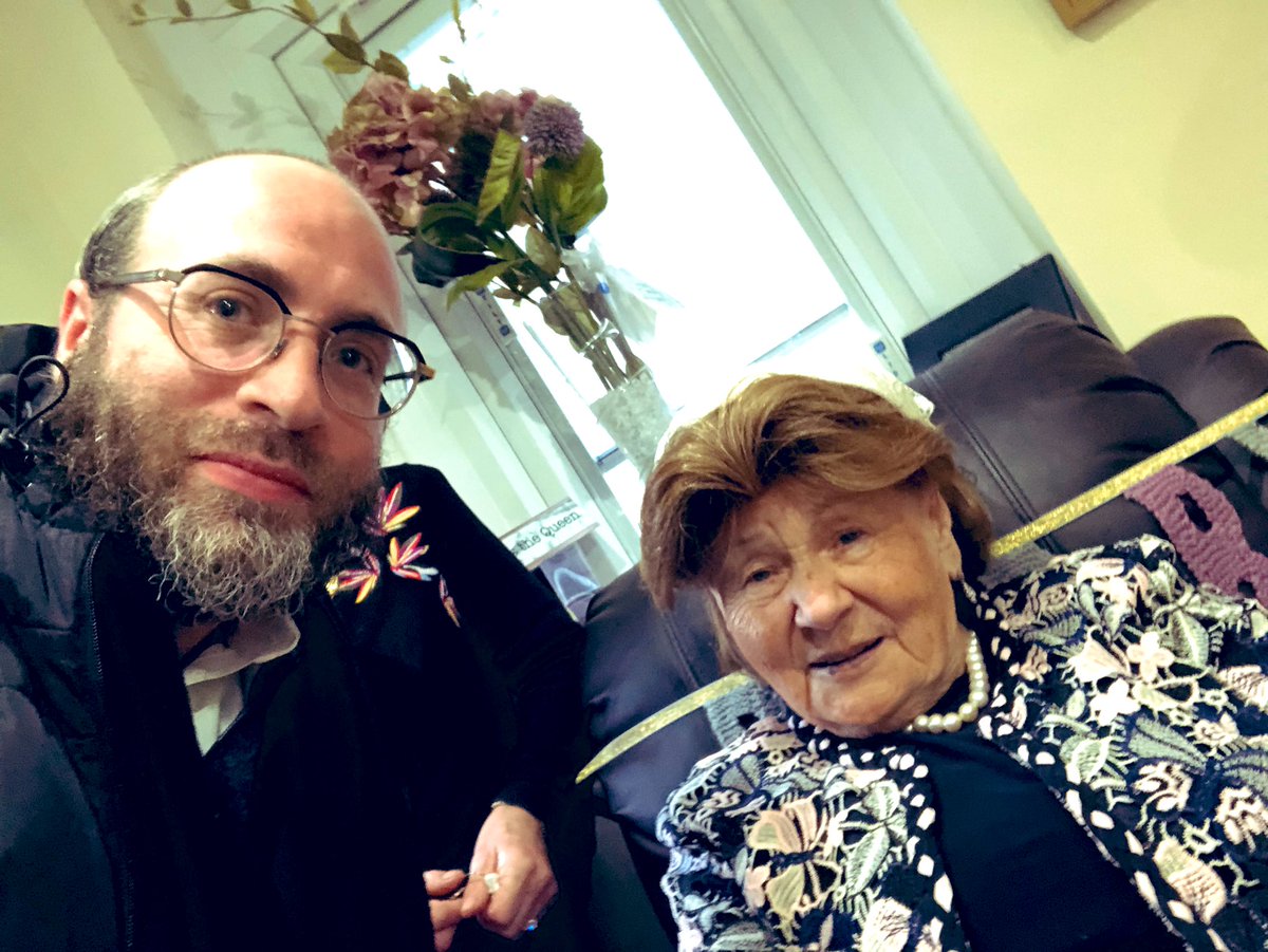 My 94-year-old grandmother Perel — the only remaining Holocaust survivor in my family ❤️ #YomHaShoah