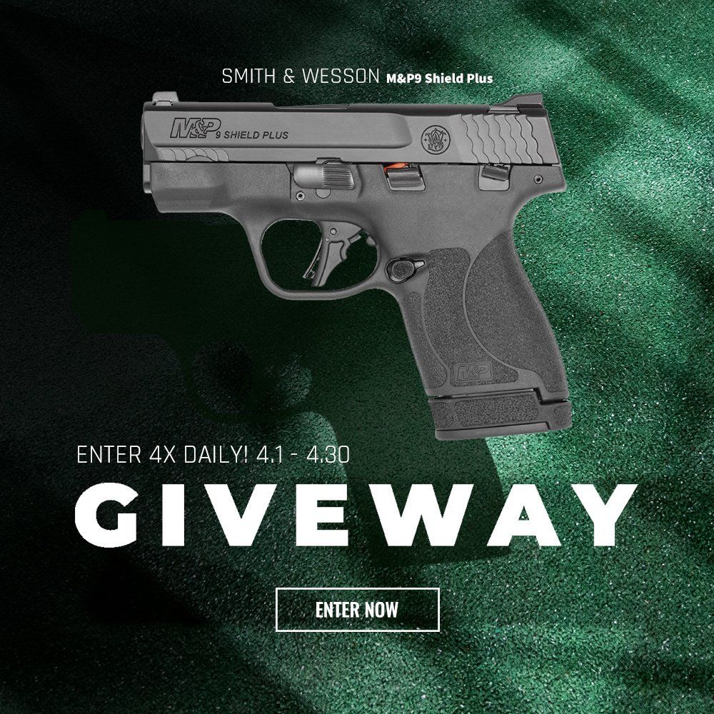 1000rounds_com's tweet photo. Enter to Win:

S&amp;W M&amp;P9 Shield Plus Pistol Giveaway
https://t.co/8ciGZUEgGp https://t.co/8IHYAQMM24