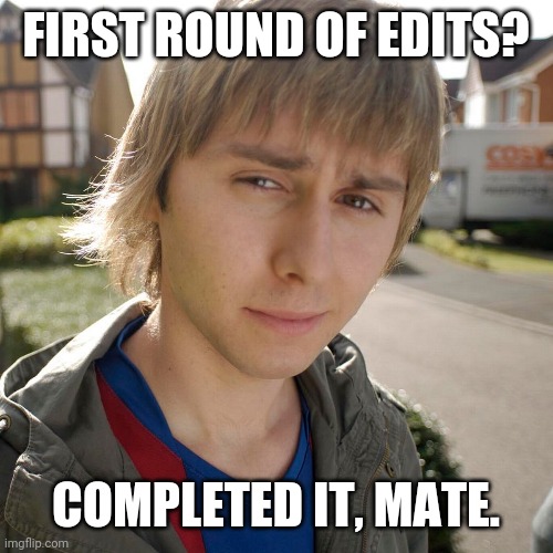 ThatTomAshton's tweet photo. Boom! 💥
Just sent my first lot of edits off to my agent, who'll probably send me a load more back but we get a little bit closer to publication day each time! Bring it on! 😁💪
#amwriting #WritingCommunity #bookteam #tomashton https://t.co/yPJIDlPoM0