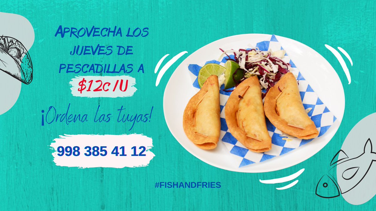 FishandFries_Mx's tweet photo. Y tu cuantas #pescadillas te comes⁉️🍴 https://t.co/262Yl7k5qq